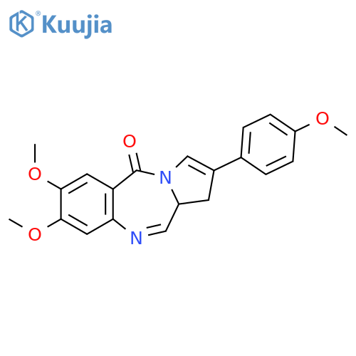 (11aS)-7,8-Dimethoxy-2-(4-methoxyphenyl)-5,11a-dihydro-1H-pyrrolo[2,1-c][1,4]benzodiazepin-5-one structure