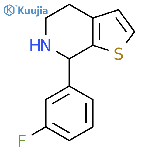 7-(3-fluorophenyl)-4H,5H,6H,7H-thieno2,3-cpyridine structure
