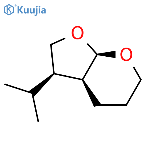 (3R,3As,7aR)-3-propan-2-yl-3,3a,4,5,6,7a-hexahydro-2H-furo[2,3-b]pyran structure