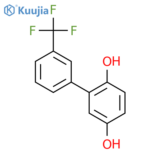 [1,1'-Biphenyl]-2,5-diol, 3'-(trifluoromethyl)- structure