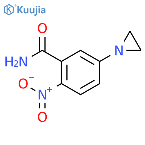 Benzamide, 5-(1-aziridinyl)-2-nitro- structure