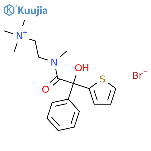 Ethanaminium,2-[[2-hydroxy-2-phenyl-2-(2-thienyl)acetyl]methylamino]-N,N,N-trimethyl-,bromide (1:1) structure