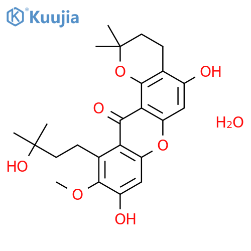 1-Isomangostin hydrate structure
