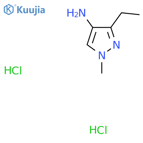 3-ethyl-1-methyl-1H-pyrazol-4-amine dihydrochloride structure