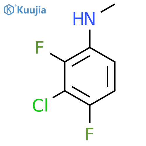 3-chloro-2,4-difluoro-N-methylaniline structure