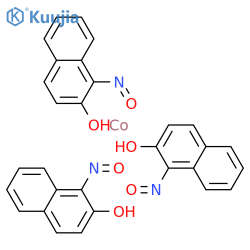 Cobalt,tris[1-(nitroso-kO)-2-naphthalenolato-kO]- structure