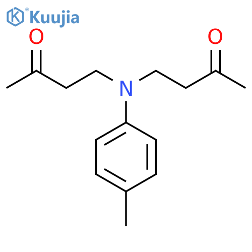 2-Butanone, 4,4'-[(4-methylphenyl)imino]bis- structure
