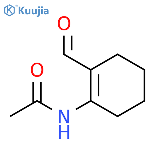 Acetamide, N-(2-formyl-1-cyclohexen-1-yl)- structure