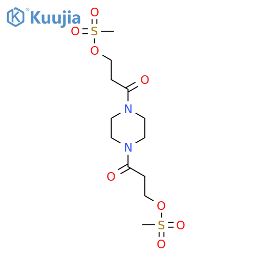 1-Propanone,1,1'-(1,4-piperazinediyl)bis[3-[(methylsulfonyl)oxy]- structure