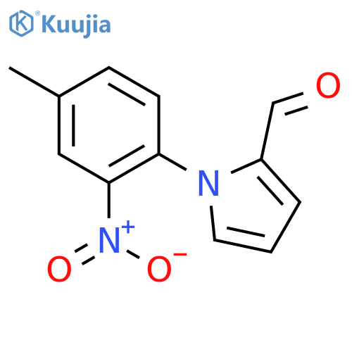 1-(4-Methyl-2-nitrophenyl)-1h-pyrrole-2-carbaldehyde structure