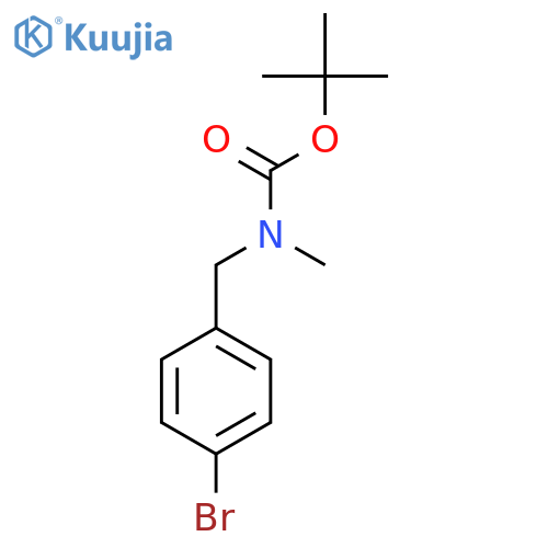 N-Boc-N-methyl-4-bromobenzylamine structure