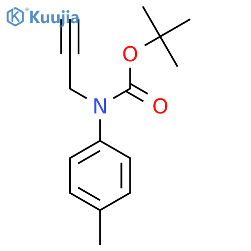 tert-butyl N-(4-methylphenyl)-N-(prop-2-yn-1-yl)carbamate structure