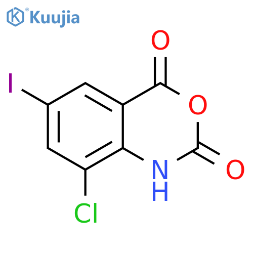 2H-3,1-Benzoxazine-2,4(1H)-dione, 8-chloro-6-iodo- structure