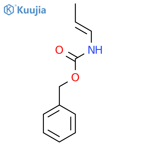 Carbamic acid, N-(1Z)-1-propen-1-yl-, phenylmethyl ester structure