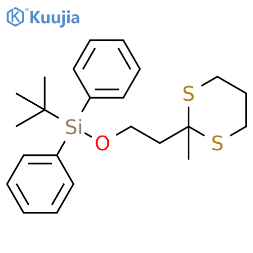Silane, (1,1-dimethylethyl)[2-(2-methyl-1,3-dithian-2-yl)ethoxy]diphenyl- structure