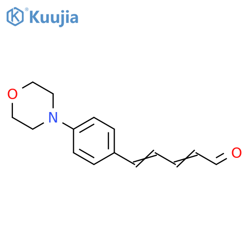 2,4-Pentadienal, 5-[4-(4-morpholinyl)phenyl]- structure