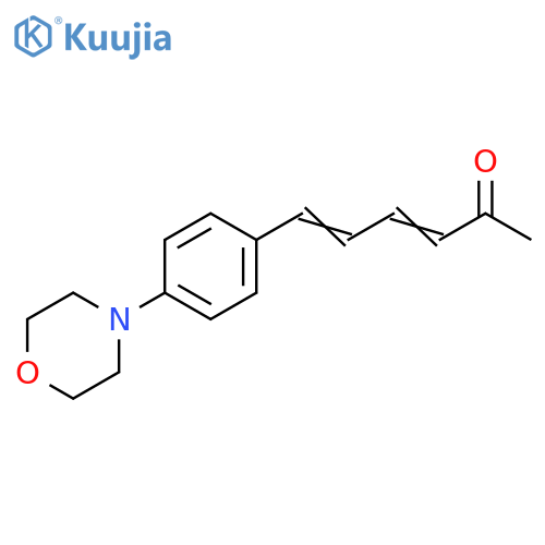 3,5-Hexadien-2-one, 6-[4-(4-morpholinyl)phenyl]- structure