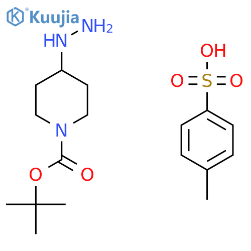 Tert-Butyl 4-hydrazinylpiperidine-1-carboxylate 4-methylbenzenesulfonate structure