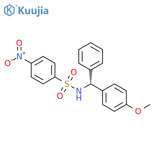 Benzenesulfonamide, N-[(R)-(4-methoxyphenyl)phenylmethyl]-4-nitro- structure