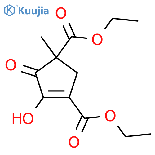 1,3-Diethyl 4-hydroxy-1-methyl-5-oxo-3-cyclopentene-1,3-dicarboxylate structure