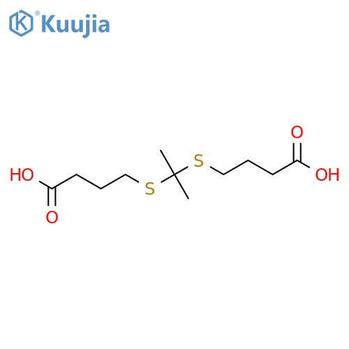 4,4'-(Propane-2,2-diylbis(sulfanediyl))dibutyric acid structure