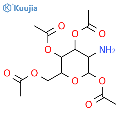 (2S,3R,4R,5S,6R)-6-(Acetoxymethyl)-3-aminotetrahydro-2H-pyran-2,4,5-triyl triacetate structure