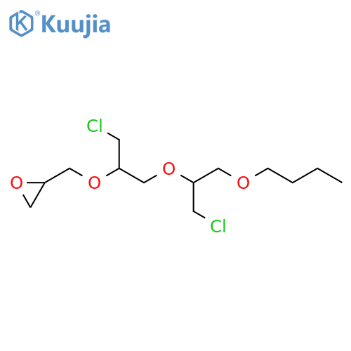 Oxirane,[[2-[2-butoxy-1-(chloromethyl)ethoxy]-1-(chloromethyl)ethoxy]methyl]- structure