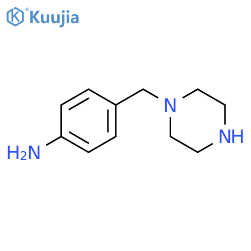 4-(Piperazin-1-ylmethyl)phenylamine structure