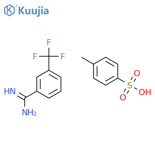 4-methylbenzenesulfonic Acid;3-(trifluoromethyl)benzenecarboximidamide structure