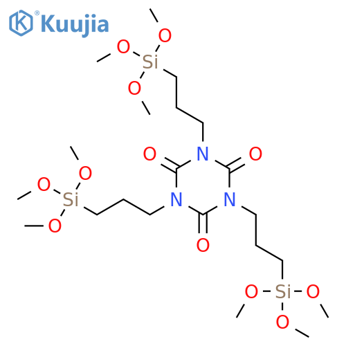 1,3,5-Triazine-2,4,6(1H,3H,5H)-trione, 1,3,5-tris[3-(trimethoxysilyl)propyl]- structure