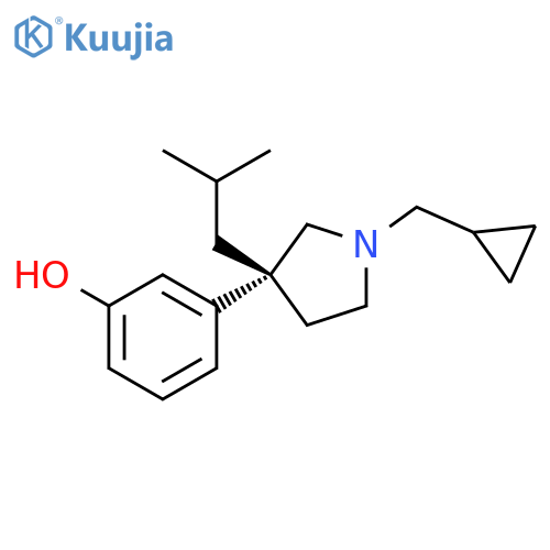 Phenol, 3-[1-(cyclopropylmethyl)-3-(2-methylpropyl)-3-pyrrolidinyl]-, (R)- (9CI) structure