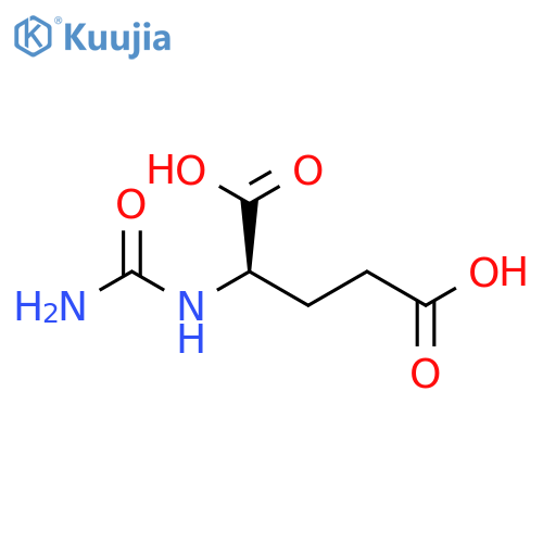 D-Glutamic acid, N-(aminocarbonyl)- structure