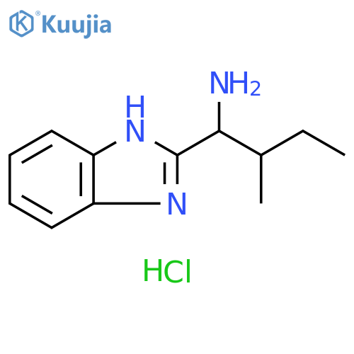 1-(1H-1,3-benzodiazol-2-yl)-2-methylbutan-1-amine dihydrochloride structure
