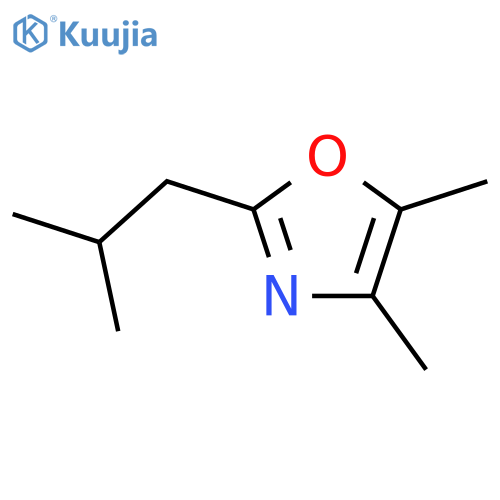 Oxazole,4,5-dimethyl-2-(2-methylpropyl)- structure