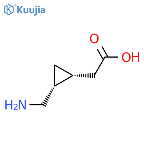 2-((1R,2R)-2-(Aminomethyl)cyclopropyl)acetic acid structure