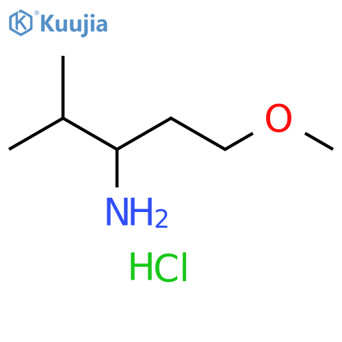 1-methoxy-4-methylpentan-3-amine hydrochloride structure