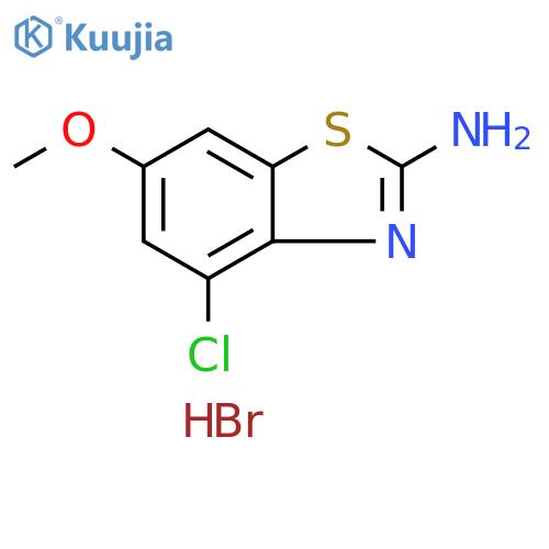 4-chloro-6-methoxy-1,3-benzothiazol-2-amine hydrobromide structure