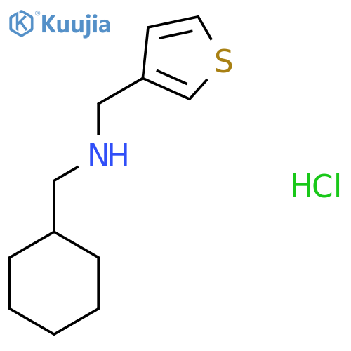 (cyclohexylmethyl)(thiophen-3-yl)methylamine hydrochloride structure