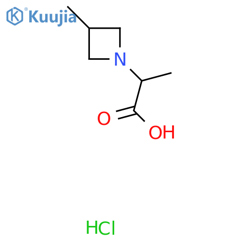 2-(3-Methylazetidin-1-yl)propanoic acid hydrochloride structure