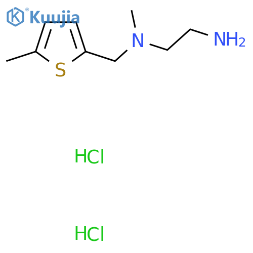 (2-aminoethyl)(methyl)(5-methylthiophen-2-yl)methylamine dihydrochloride structure