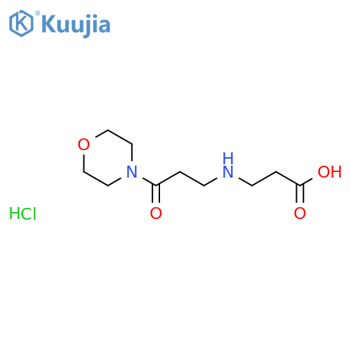 3-{3-(morpholin-4-yl)-3-oxopropylamino}propanoic acid hydrochloride structure