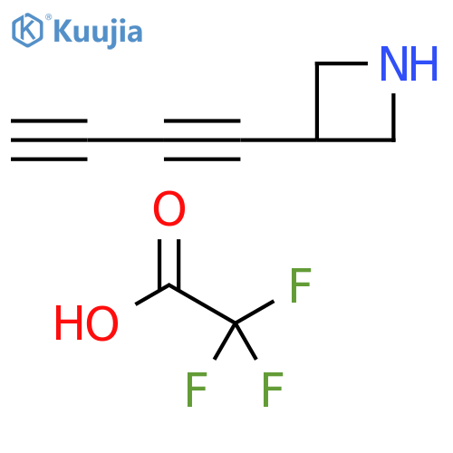 3-(buta-1,3-diyn-1-yl)azetidine, trifluoroacetic acid structure