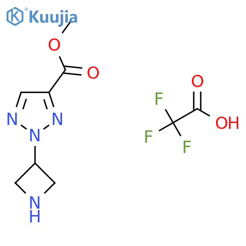 methyl 2-(azetidin-3-yl)-2H-1,2,3-triazole-4-carboxylate, trifluoroacetic acid structure