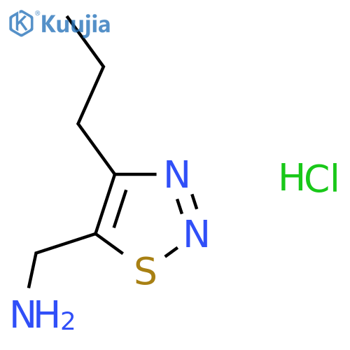 1-(4-Propyl-1,2,3-thiadiazol-5-yl)methanamine hydrochloride structure