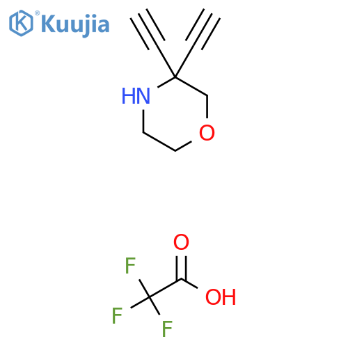 3,3-diethynylmorpholine, trifluoroacetic acid structure