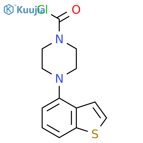 4-(1-Benzothiophen-4-yl)piperazine-1-carbonyl chloride structure