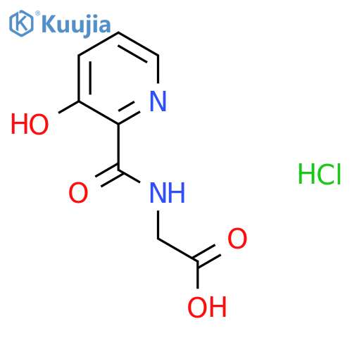 2-(3-hydroxypyridin-2-yl)formamidoacetic acid hydrochloride structure