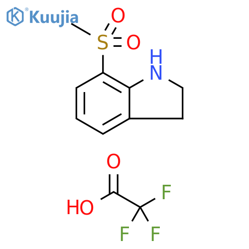 7-methanesulfonyl-2,3-dihydro-1H-indole, trifluoroacetic acid structure
