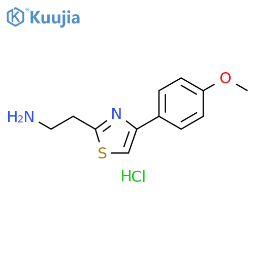 2-4-(4-methoxyphenyl)-1,3-thiazol-2-ylethan-1-amine dihydrochloride structure