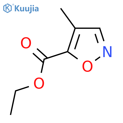 Ethyl 4-methylisoxazole-5-carboxylate structure